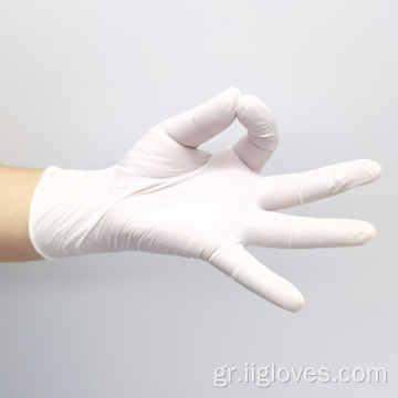 Γάντια νιτρίλιο μίας χρήσης μαύρα λευκά ιατρικά γάντια νιτρίλια